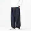 Pantalones Anchos de Chenilla Holgados para Hombre Otoño/Invierno 2026, Pantalones Casuales de Pierna Recta Pesados Estilo Chino Retro