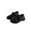 Sapatos de Couro para Meninas Primavera e Outono Sapatos Individuais Infantis para Meninas 2026 Novo Início da Primavera Sapatos Mary Jane Pretos para Meninas Pequenas com Solas Macias
