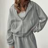 2025 Novo Conjunto de Moletom com Capuz e Bloomers Estilo Esportivo Outono e Inverno Design Feminino Elegante Casual Viagem Transfronteiriça