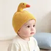 Gorro para Bebé para Otoño e Invierno, Lindo y Adorable Gorro de Punto de Ganso, Gorro de Lana Cortavientos y Cálido para Bebés y Niños Pequeños, Niños y Niñas