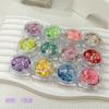 Especial transfronterizo para fantasía Dragón Diamante Estrella Gato Cabeza hexagonal amor mezcla y combina lentejuelas grandes verano hielo transparente brillo mágico