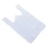 Bolsa de embalaje para comida de desayuno para llevar bolsa de embalaje material nuevo bolsa de chaleco portátil bolsa blanca pequeña de plástico bolsa de chaleco venta al por mayor