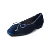 ¡Artículo Caliente de Little Red Book! Zapatos de Mujer Cómodos Estilo Lindo con Punta Redonda, Tacón Bajo, Ante y Lazo, Slip-On para Otoño 2026