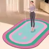 Manta de saltar con cuerda de absorción de impactos silenciosa para el hogar, alfombrilla de yoga de terciopelo de cristal para interiores, alfombrilla antideslizante para reducción de ruido en deportes y fitness, primera generación de pelo