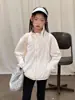 Roupa de Proteção Solar de Gola Alta para Verão, Roupa de Manga Longa com Sensação de Gelo, Novo Design Soltinho, Top Simples, Roupa de Proteção Solar Infantil para Mulheres