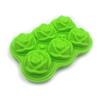 Billion Molde de Rosa de 6 Cavidades de Silicone Platina Silicone Grelha de Gelo Silicone 6-uniforme Grelha de Gelo de Rosa 6-uniforme Grelha de Gelo de Rosa