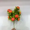 Ramas Pequeñas de Frutas Artificiales, Racimos de Fresas de 5 Ramas, Flores Falsas, Ramo de Flores DIY de Rama de Fruta, Decoración de Sala de Estar, Granada para Año Nuevo