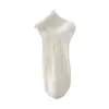 Meias finas brancas estilo ballet para primavera e verão, meias de renda para mulheres, meias de algodão respiráveis que absorvem o suor, meias invisíveis de cano baixo para mulheres