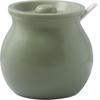 Tanque de aceite de cerdo de cerámica resistente a altas temperaturas, aceite de doble oreja para el hogar, aceite de chile picante, frasco especial con tapa, frasco para condimentos de cocina