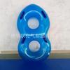 Parque acuático flotador anillo de cuero balsa inflable anillo individual balsa de cuero doble parque acuático engrosado transparente tobogán de agua