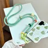 Cadena cruzada para teléfono con cuentas, cordón largo para teléfono, colgante de dopamina, cordón para cámara, cadena cruzada para teléfono wearable
