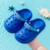 Pantuflas de Verano para Niños Crocs de Eva Niños Bebé Antideslizantes Anti-Olor Sandalias Baotou Niños Pequeños Niños Medianos Sandalias Mujeres
