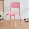 Cadeira de plástico, design simples, com encosto, adequada para uso doméstico, cadeira de jantar estilo nórdico, espessada para durabilidade, cadeira de plástico econômica para adultos, também adequada para uso em grandes restaurantes