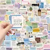 100 Folhas Mensagem Encorajadora Texto Grafite Adesivos Decoração DIY Guitarra Papelaria Mala Caderno Adesivos à Prova d'Água