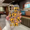 Diseño Popular Transfronterizo de Flor Amarilla tipo Graffiti Adecuado para Funda de Teléfono Premium iPhone 17 Apple 18Pm Cubierta Protectora Transparente