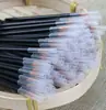 50 Piezas/Paquete en stock Cepillo Delineador de Ojos de Nylon con Tubo Protector Pelo Fino Cabeza Dura Cepillo Delineador de Ojos Belleza de Ojos Cepillo Delineador de Ojos