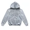 Sudadera con capucha de cremallera y forro polar estilo nuevo de Amazon Transfronterizo Chaqueta de Los Ángeles California Europea y Americana para Hombre