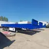 Exportação de Caminhão de Fábrica Semi-Reboque de Eixo Leve 13,4m Usado Plataforma Baixa Gancho Máquina Placa
