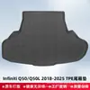 Adequado para Infiniti Q50/Q50L 2018-2025 Tapete de Chão e Tapete de Porta-Malas de Material TPE 3D para Todas as Condições Climáticas