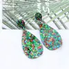 Aretes Personalizados de Corona de Carnaval Aretes de Máscara de Estrella Aretes Acrílicos Estampados Aretes para Mujer