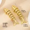 Collar Colgante de Pez Dorado Serie Marina Transfronteriza Europea y Americana Ins Elegante Moda Cadena para Clavícula de Carpa Chapado en Oro por Galvanoplastia al Vacío