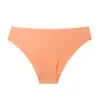 Calcinhas Femininas Sexy Sem Costura de Seda de Gelo Estilo Europeu e Americano Multicor, Respiráveis Invisíveis Simples de Cintura Baixa, Atacado em Estoque