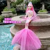 Fabricante 45 cm Vestido de Novia Musical con Luces Sirena Alas de Luz Ángel Muñeca Brillante Juguete Inteligente para Niños