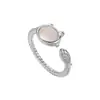 Anillo Lindo de Gatito y Pez para Mujer, Diseño de Nicho, Lujo Accesible, Anillo Abierto Único de Gama Alta, Anillo Sencillo para el Día a Día