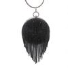 Moda Europea y Americana Bolso de Noche Esférico Clutch Transfronterizo de Mano Bolso de Noche con Pedrería Billetera de Fiesta Bolso para Vestido de Novia