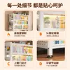 Estantería de Acero con Puerta de Cristal Librería Infantil Gabinete de Exhibición Multifuncional a Prueba de Polvo Estante de Almacenamiento de Hierro Montado en Pared Gabinete de Almacenamiento
