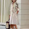 2026 Amazon Nuevo Producto Vestido Camisa de Moda Suelto con Botones de un Solo Botón para Mujer Urbana Estampado