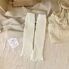 Meias de Outono e Inverno para Mulheres, Meias Quentes Estilo Japonês Cor Sólida para Meninas JK, Meias de Tricô da Moda para Panturrilha