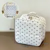 2026 Nueva Bolsa Cosmética de Mano de Lunares para Mujer Impermeable Gran Capacidad en Capas Portátil para Viaje Bolsa de Almacenamiento para Artículos de Tocador