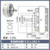 Freno de Polvo Magnético Embrague 24V Eje Único Doble Eje Controlador de Tensión Hueco Freno Electromagnético Fl/Fz/Pb/Pc