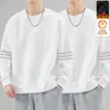 Camiseta de Manga Larga para Hombre Destacada, Marca de Moda, Forro Polar, Top Otoño-Invierno, Sudadera, Camiseta Interior Juvenil, Camiseta Base