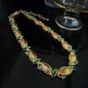 Collar vintage de segunda mano, lujo ligero europeo y americano, cadena de clavícula de alta gama, diseño de nicho, moderno y versátil, joyería llamativa