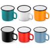 Taza de Esmalte Personalizada Engrosada Estilo Camping al Aire Libre Taza de Esmalte Taza de Café de Alta Gama Fabricante de Regalos Venta al por Mayor Logo Personalizado