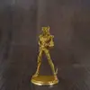 Brinquedo de Estatueta Modelo Guerreiro com Armadura de Cobre Estilo Antigo, Peças de Jogo de Tabuleiro de Cobre Branco, Jogo de Batalha Militar, Presente de Aniversário para Homens, Atacado