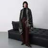 Nuevo Chal con Estampado Vintage Otoño e Invierno para Mujer, Elegante y Cálido, Versátil Pañuelo con Estampado de Lunares para Ropa Exterior