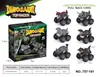 Juguete de motocicleta de dinosaurio para niños transfronterizo, de fricción, todoterreno de simulación, dinosaurio de cuatro ruedas, de fricción, para niños