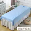 Cama de belleza cama para salón de belleza blanca con agujero pieza de algodón de seda antiarrugas masaje push-pull para cuerpo secado rápido