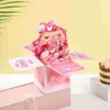 Novo FELIZ ANIVERSÁRIO Explosões Transfronteiriças Caixa Estéreo 3D de Aniversário Caixa Criativa Feita à Mão Cartão de Mensagem de Cortesia