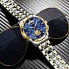 Lige/Comercio Exterior se especializa en Relojes de Negocio de Moda para Hombre, Relojes de Cuarzo Luminosos Impermeables con Calendario Multifuncional