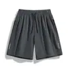 Shorts secagem rápida masculino verão ultrafino respirável cintura elástica calça de praia outdoor plus size calça de corrida exercício masculino