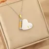 Colar Colar Original Coração Livro Cruzado Mais Vendido no Exterior Carta de Amor Abridor Gravado Aço Titânio Corrente de Suéter Corrente da Clavícula