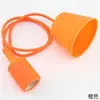 Portalámparas E27 de color cable colgante Restaurante Bar bombilla cable colgante 1 m techo tejido silicona portalámparas cable