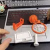 Popular Aro de Baloncesto Mini de Escritorio para Aliviar el Estrés, Mini Soporte de Baloncesto Creativo sin Taladro, Juguete Decorativo