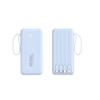 Novo Power Bank de Super Carregamento Rápido de Grande Capacidade de 22,5W com Bateria de Ultra Longa Duração, Display Digital Inteligente e Cabo Embutido