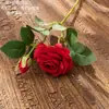 Liquidação 90% OFF Flores Artificiais Rosa Creme Fabricante Flores Artificiais Plantas Verdes Artesanato Atacado Decoração de Casamento Transfronteiriça