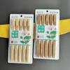 Caixa blister 10 pares de hashis de bambu doméstico sem nó cor natural hashis de bambu barraca de rua rio lago hashis de bambu carbonizado atacado
